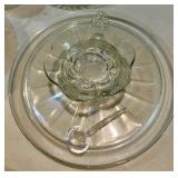 Collection of Vintage Clear Glass Serveware, Bowls, and Decorative Pieces Collection of Vintage Clear Glass Serveware, Bowls, and Decorative Pieces