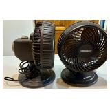 Pair of Holmes Blizzard Table Fans with Adjustable Settings Pair of Holmes Blizzard Table Fans with Adjustable Settings