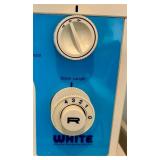 White 1160A Sewing Machine with Case, Foot Pedal, and Manual White 1160A Sewing Machine with Case, Foot Pedal, and Manual