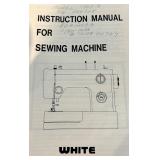 White 1160A Sewing Machine with Case, Foot Pedal, and Manual White 1160A Sewing Machine with Case, Foot Pedal, and Manual