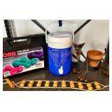 Exercise and Wellness Lot: York Fitbells, Aircast Cryo/Cuff, Vintage Cat Planter, and Massage Roller Exercise and Wellness Lot: York Fitbells, Aircast Cryo/Cuff, Vintage Cat Planter, and Massage Roller