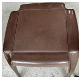 Set of 2 Wicker Outdoor Patio Chairs with Brown Side Table Set of 2 Wicker Outdoor Patio Chairs with Brown Side Table