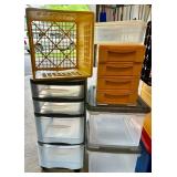 Assorted Plastic Storage Drawers and Crates Collection Assorted Plastic Storage Drawers and Crates Collection
