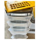 Assorted Plastic Storage Drawers and Crates Collection Assorted Plastic Storage Drawers and Crates Collection
