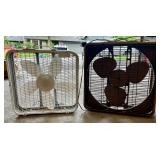 Lot of 2 Box Fans - AeroSpeed and Vintage Breeze-All Lot of 2 Box Fans - AeroSpeed and Vintage Breeze-All
