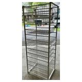 Tall Metal Wire Storage Rack with Sliding Baskets Tall Metal Wire Storage Rack with Sliding Baskets