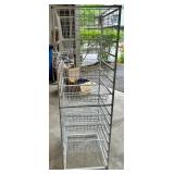 Tall Metal Wire Storage Rack with Sliding Baskets Tall Metal Wire Storage Rack with Sliding Baskets