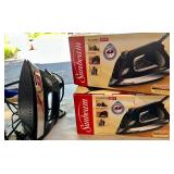 Sunbeam Irons, Ironing Board, and Mesh Bags Set Sunbeam Irons, Ironing Board, and Mesh Bags Set