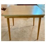Square Vintage Laminate Kitchen Table with Wood Legs Square Vintage Laminate Kitchen Table with Wood Legs