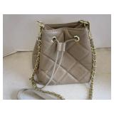 Italian Leather Cinch Bag