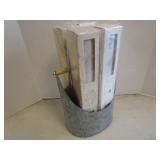 Drawer Liners, Tin Basket