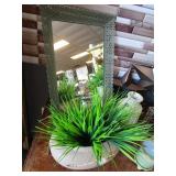 Vases, Candles, Mirror, Birds