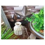 Vases, Candles, Mirror, Birds