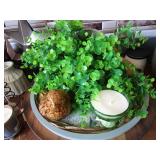 Vases, Candles, Mirror, Birds