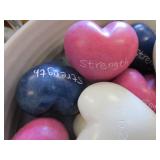 Candle Stand, Soapstone Hearts