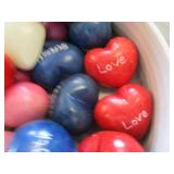 Candle Stand, Soapstone Hearts