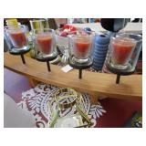 Candle Stand, Soapstone Hearts