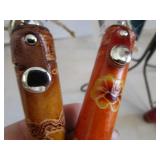 Stand, Leather Toothpick Fobs