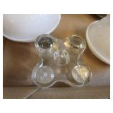 Vintage Milk Glass -Nesting Chickens