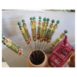 Pottery Shish Kabob, Candle Stands