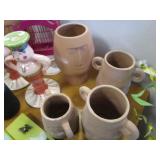 Pottery Shish Kabob, Candle Stands