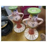 Pottery Shish Kabob, Candle Stands