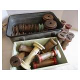 Wooden Spools, Tub