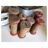 Wooden Spools, Tub