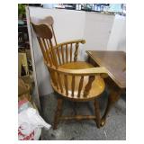 High Spindle Back Chairs, End Table