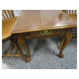 High Spindle Back Chairs, End Table