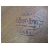 High Spindle Back Chairs, End Table