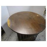 Antique Revolving Library Table