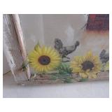 Vintage Window - Barn & Sunflowers