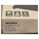Primus Kamoto Portable Fire Pit with Grill Grate and Pack Strap