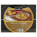 Mr. Bar-B-Q Signature Mesh Grilling Skillet with Long Handle