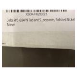 Set of 4 Delta RP51034PN Tub Accessories in Polished Nickel