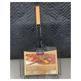 Mr. Bar-B-Q Signature Grilling Basket with Wood Handle