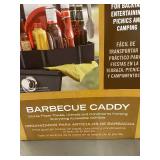 Mr. Bar-B-Q Signature Barbecue Caddy with Adjustable Hooks and Removable Compartments