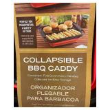 Mr. Bar-B-Q Collapsible BBQ Caddy Organizer with Lid and Dividers