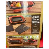 Mr. Bar-B-Q Collapsible BBQ Caddy Organizer with Lid and Dividers