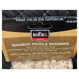 Lot of 5 Packs Mr. Bar-B-Q Bamboo Paddle Skewers 12 inch 50 Count Each