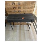 NEW - Walker Edison Minimalist Wood and Metal One Drawer Entry Table - MSRP - $240 NEW - Walker Edison Minimalist Wood and Metal One Drawer Entry Table - MSRP - $240