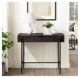 NEW - Walker Edison Minimalist Wood and Metal One Drawer Entry Table - MSRP - $240 NEW - Walker Edison Minimalist Wood and Metal One Drawer Entry Table - MSRP - $240