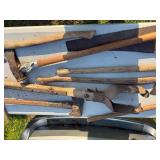 LARGE LOT TO BIG HANDLED TOOLS LARGE LOT TO BIG HANDLED TOOLS