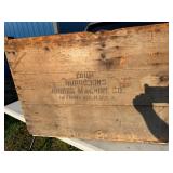 WOODED CRATE FROM DETRIOT MI WOODED CRATE FROM DETRIOT MI