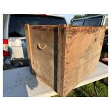 WOODED CRATE FROM DETRIOT MI WOODED CRATE FROM DETRIOT MI