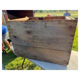 WOODED CRATE FROM DETRIOT MI WOODED CRATE FROM DETRIOT MI