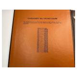 Complete 35pc Set of Franklin Silver Half Dollars in Dansco Album