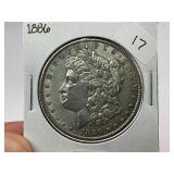 1886 Morgan Silver Dollar
