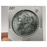 1887 Morgan Silver Dollar